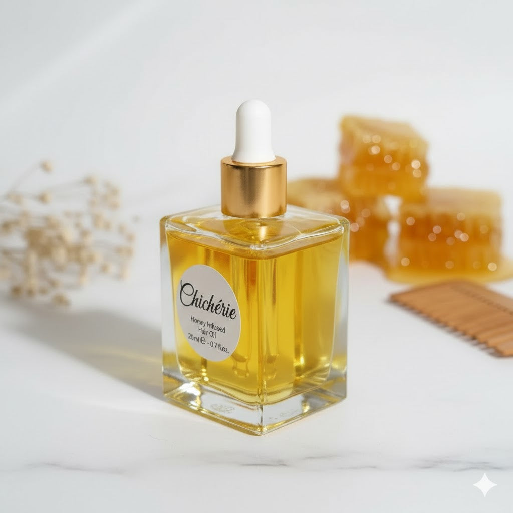 Huile capillaire infusée au miel